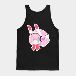 Gundam Headphones Gal Tank Top